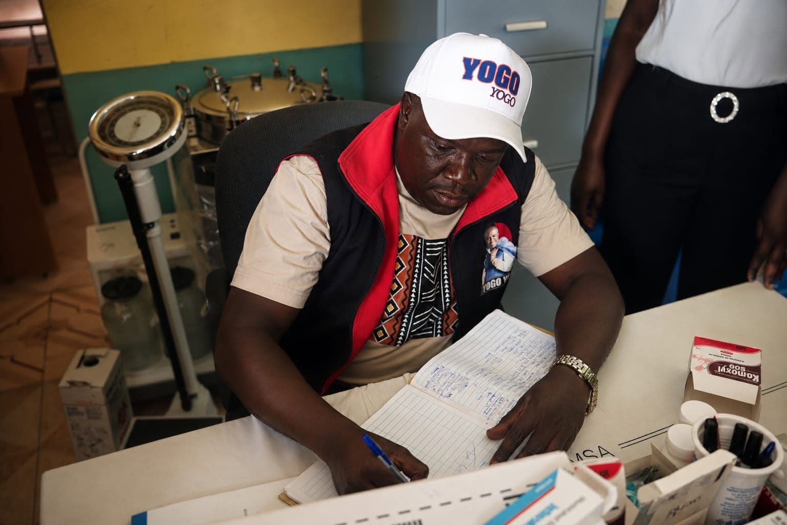 Hon. Tony Yogo Yogo visiting a local dispensary